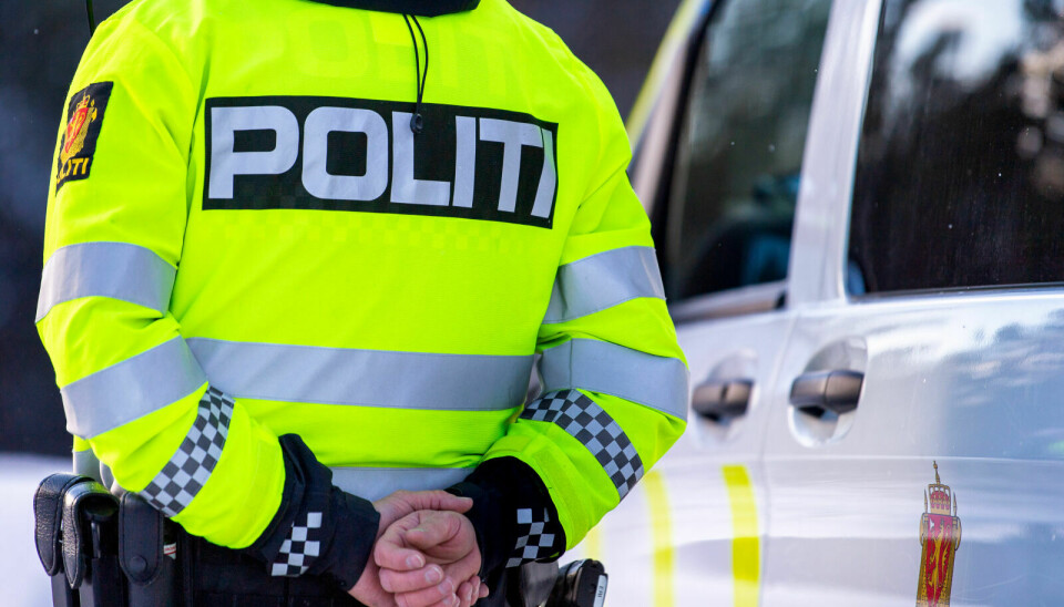 POLITIET: Politiet avholdt en fartskontroll i Havsjøveien på mandag. Foto: Cecilie Bergan Stuedal
