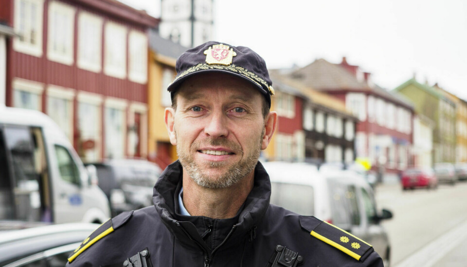 GLEDELIG: Avsnittsleder Øyvind Unsgård er godt fornøyd med helgas promillekontroll. Foto: Ingrid Hemming (arkiv)