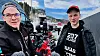 LOKALE DELTAKERE: Ørjan Aasen Aune (t.v.) og Oliver Håkensen var blant deltakerne i norgesmesterskapet i snowcross. Foto: Morten Haugseggen