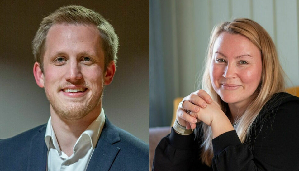 RØROS SV: Christian Elgaaen og Hilde Marie Gaebpie Danielsen fra SV-lista på Røros. Arkivfoto: Marit Langseth