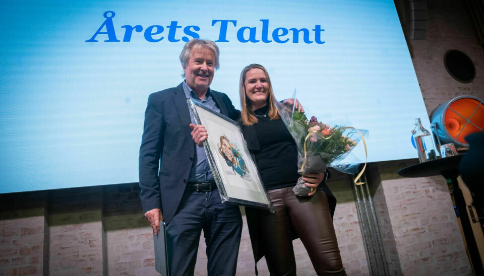 Torry Pedersen og årets talent, Lillian Holden. Foto: Cornelia Kristiansen / Medier24