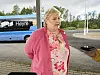 FORSVARER BOMPENGER: Høyre-leder Erna Solberg mener bompenger er en nødvendig del av finansieringa i forbindelse med større veiprosjekter. Foto: Ingrid Hemming