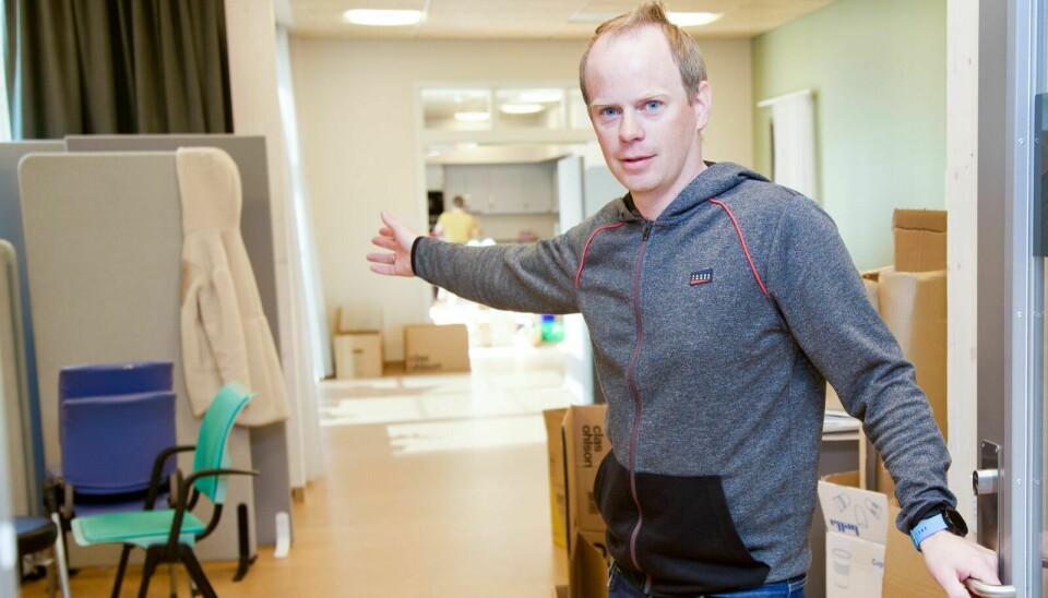 KNALL INNSATS: Virksomhetsleder Frode Bukkvoll roser alle ansatte for knall innsats under den hektiske flyttesjauen. Foto: Geir Tønset