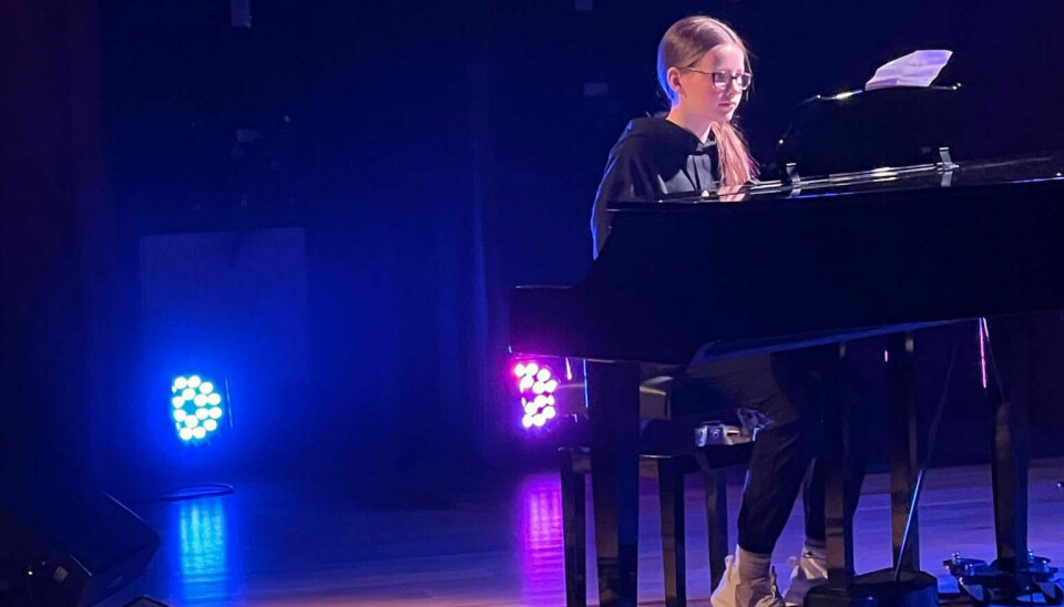 Signe Åsen spilte piano. Foto: Monika Rønning