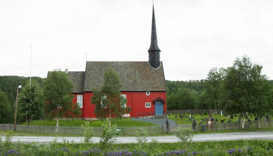 GUDSTJENESTE: Den digitale julegudstjenesten blir spilt inn i Hessdalen kirke. Arkivfoto: Eskil Buseth Folstad
