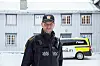 STILLE FØR STORMEN: Avsnittsleder Øyvind Unsgård sier politiet er godt bemannet. – Vi er forberedt på både flom og trafikkulykker i forbindelse med uværet Gyda. Foto: Eli Wintervold/arkivfoto