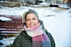 OPPFORDRING: Kathrine Aas fra Røros idrettslag oppfordrer til at folk kvitter seg med gammelt utstyr for å skape skiglede for andre. Foto: Eli Wintervold