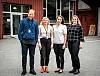 SAMLOKALISERER: SMN samlokaliserer virksomheten på Røros og styrker staben. Fra venstre banksjef Eivind Langseth, trainee Aina Haugom Nordfjell, bedriftsøkonomisk rådgiver Stine Heyerdahl Sveen og områdeleder Marike Martinsen i Sparebank 1 Regnskapshuset SMN. Foto: Nils Kåre Nesvold