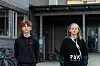 LÆRERIKT: Niendeklassingene Robin Trønnes og Elise Tagg Sevatdal sa det var lærerikt å ha besøk av Skeiv Ungdom på skolen. Foto: Marit Langseth