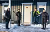 BEFARING: Mandag var representanter fra kommunen på befaring i leiligheta som skal brukes som teststasjon. Fra venstre bioingeniør ved Røros legesenter, Hilde Frostvoll, prosjektmedarbeider i Røros kommune, Bente Tellebon, beredskapskoordinator Bjørn Ivar Sevatdal og daglig leder ved Vauldalen Fjellhotell, Jorid Skott Svendsen. Foto: Nils Kåre Nesvold