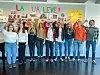 AVGANGSKLASSEN: Tredje klasse ved musikklinja på Nord-Østerdal videregående skole vil kjempe for at musikklinja blir bevart. Foto: Privat