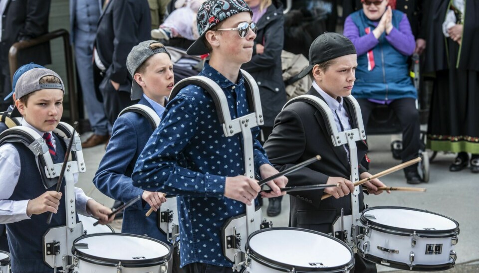 KORPS: Det blir korpsmusikk både på Røros og i Holtålen den 17. mai. Bildet er tatt under 17. mai-feiringa på Røros i 2017. Arkivfoto: Nils Kåre Nesvold