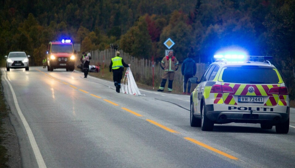 ETTERFORSKNING: Politiet gjennomførte etterforskning kort tid etter ulykken. Foto: Eskil Buseth Folstad