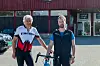 PÅ RØROS: Tour de Coop-gjengen var på Røros tirsdag. – Vi ønsker å skape litt blest rundt det vi gjør, sier Espen Viken (t.h.) i klubbstyret til Coop Midt-Norge. Foto: Marit Langseth