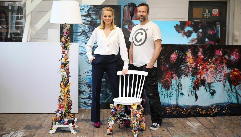 MILJØBEVISST: Ekteparet Gunilla Holm Platou og Eivind Stoud Platou bruker kunst og kunnskap for å vise vei i miljøspørsmål.