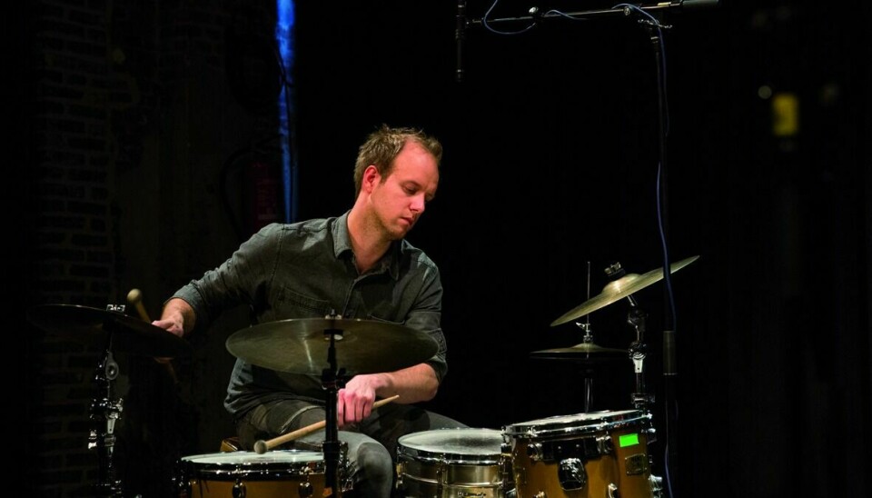 Tollef Østvang på trommer Foto: Geert Vandepoele