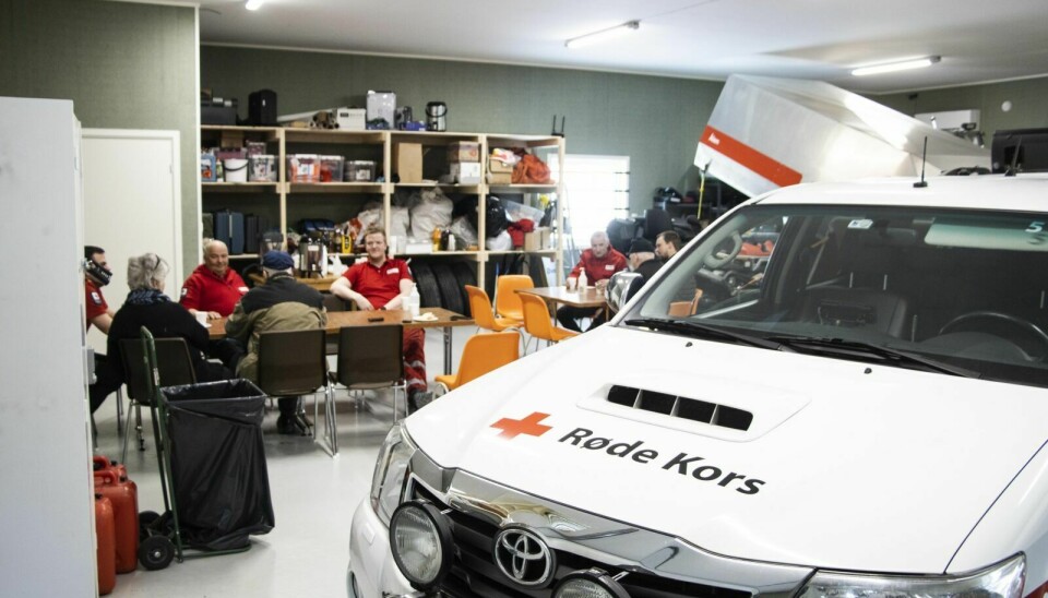 DEPOT: Ålen Røde Kors hadde offisiell åpning av sitt nye depot onsdag. Foto: Eskil Buseth Folstad