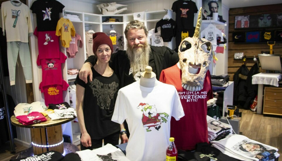 NY BUTIKK: Neste år vil Bjørn Tore Hindklev og Ida Maria Lisper åpne en ny Mye Rart-butikk på Lillehammer. – Dette bidrar til vekst og styrking av våre arbeidsplasser, sier Hindklev. Foto: Eskil Buseth Folstad