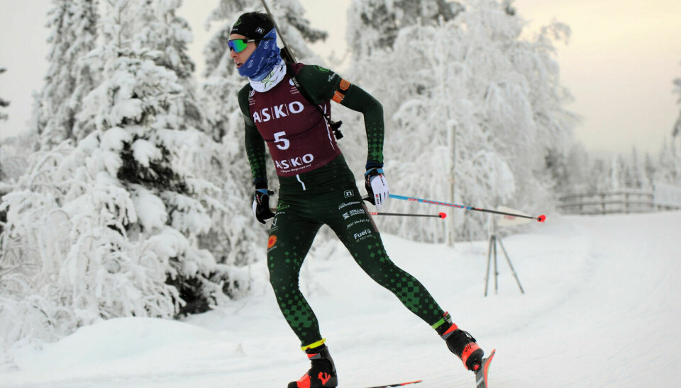 OL-SØLV: Ørjan Moseng opplevde sitt største øyeblikk som idrettsutøver da han sikret seg sølvmedalje på åpningsdistansen i Student-OL i Lake Placid. Foto: Svein Halvor Moe