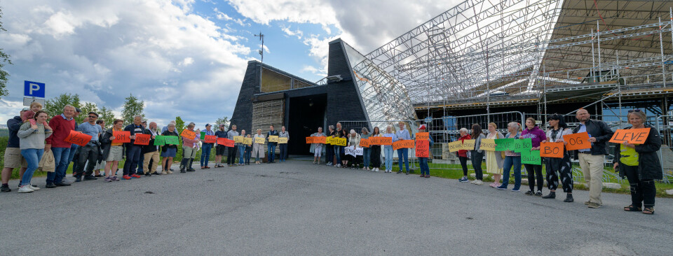 Dette møtte politikerne på vei til kommunestyremøtet der de skal behandle reguleringsplanen for Fruhaugen.