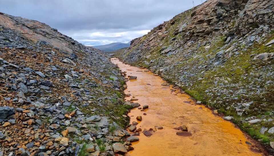 GRUVEBEKKEN FRA KJØLI: Sterkt prega av tidligere gruveaktivitet.