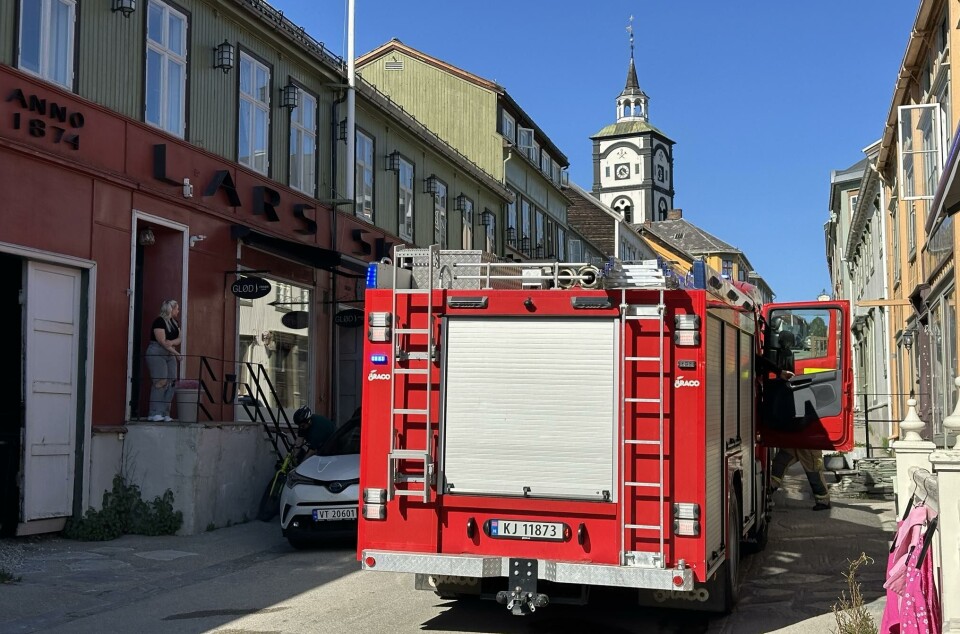 KJERKGATA: Brannen var i Kjerkgata.