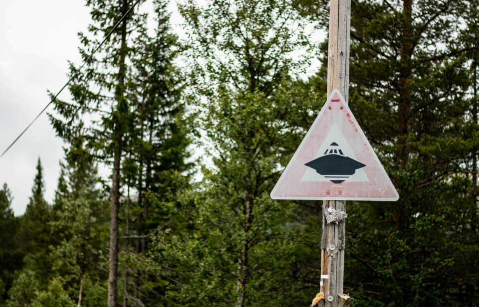 UFO-skilt i Hessdalen