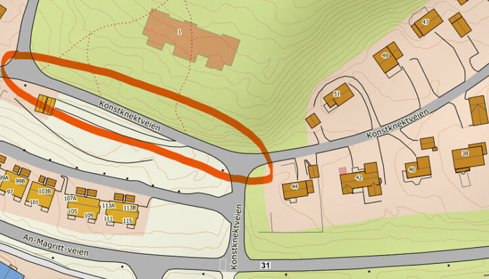 STENGT: Konstknektveien blir stengt i to uker i sommer.