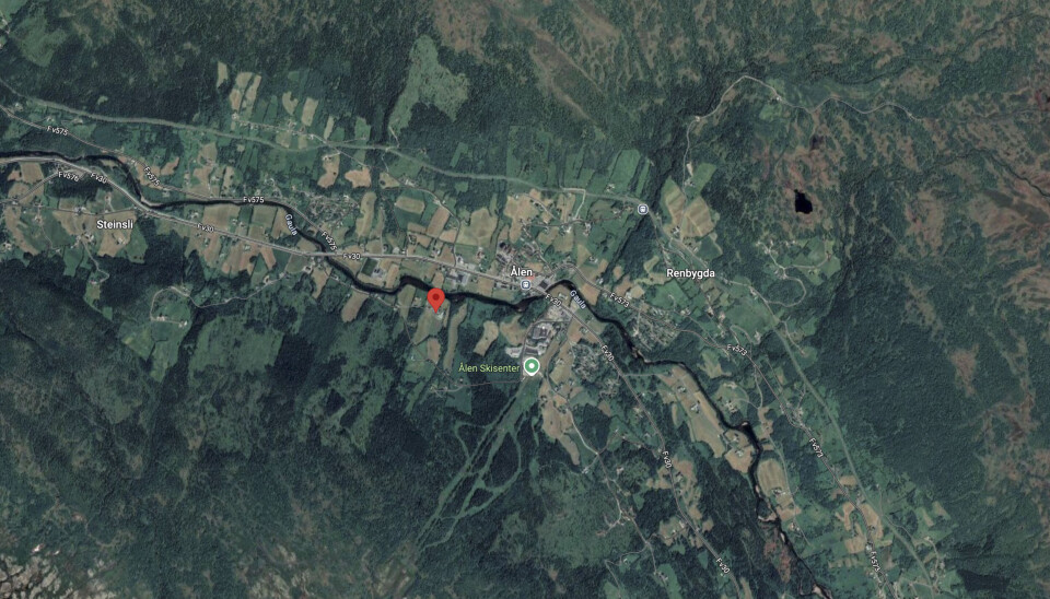 3,8 MILLIONER: Den dyreste eiendommen i Holtålen kommune sist måned ligger på sørsida av Gaula midt i Ålen.