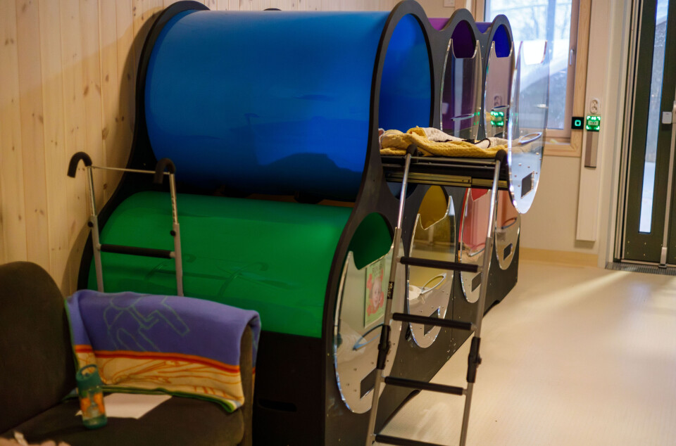 SYVSOVER: Denne løsninga er installert i Hengfonna barnehage på Røros