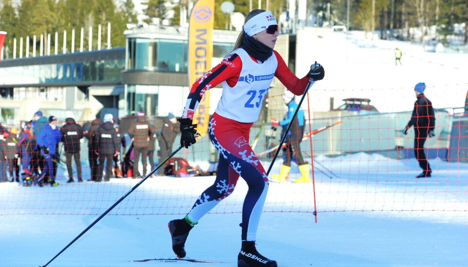 HERLIG DRIV: Maria Rendal Tørres har gått fort i mange renn i vinter. 12-årngen holdt også stor fart i nasjonalanlegget.