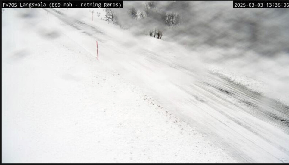 FARE FOR STENGING: Vegtrafikksentralen melder om fare for stenging over Langsvola.