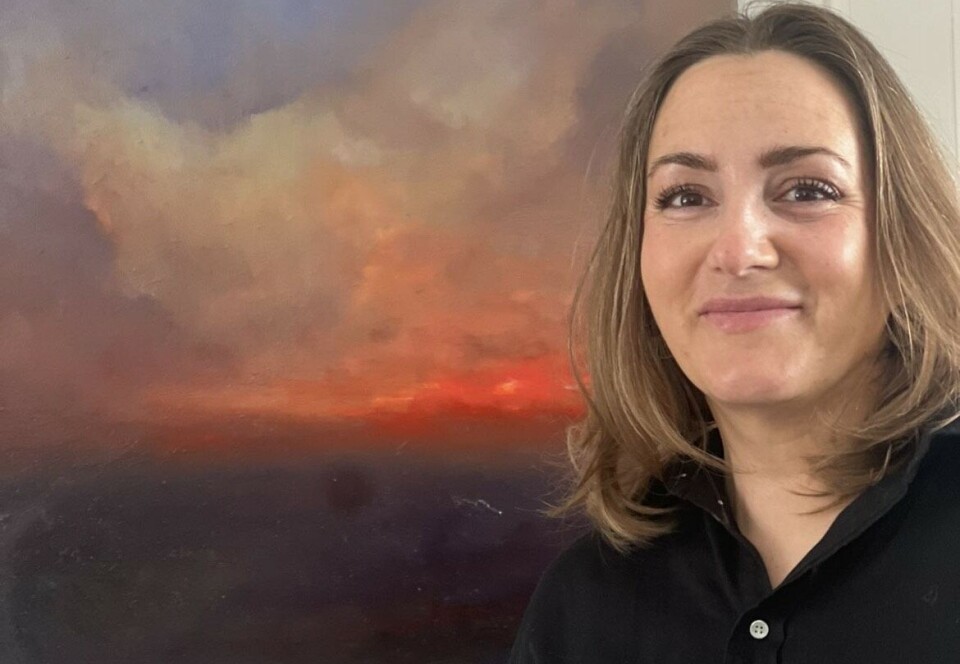 KUNSTER OG VERK: Sist helg stilte Eli Wintervold ut nye malerier på Røros. Galleriet var stua til mora på Ysterhagaen. Eli Wintervold