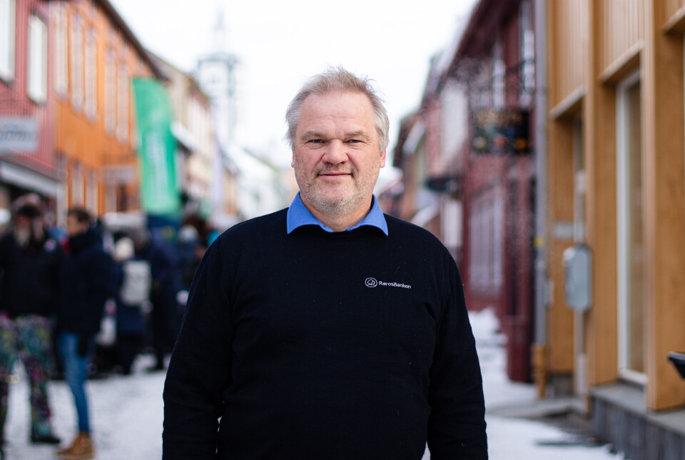 FOLKSOMT: Det var folksomt i gatene da vi pratet med Atle Morken. Rørosmartnan var godt i gang.