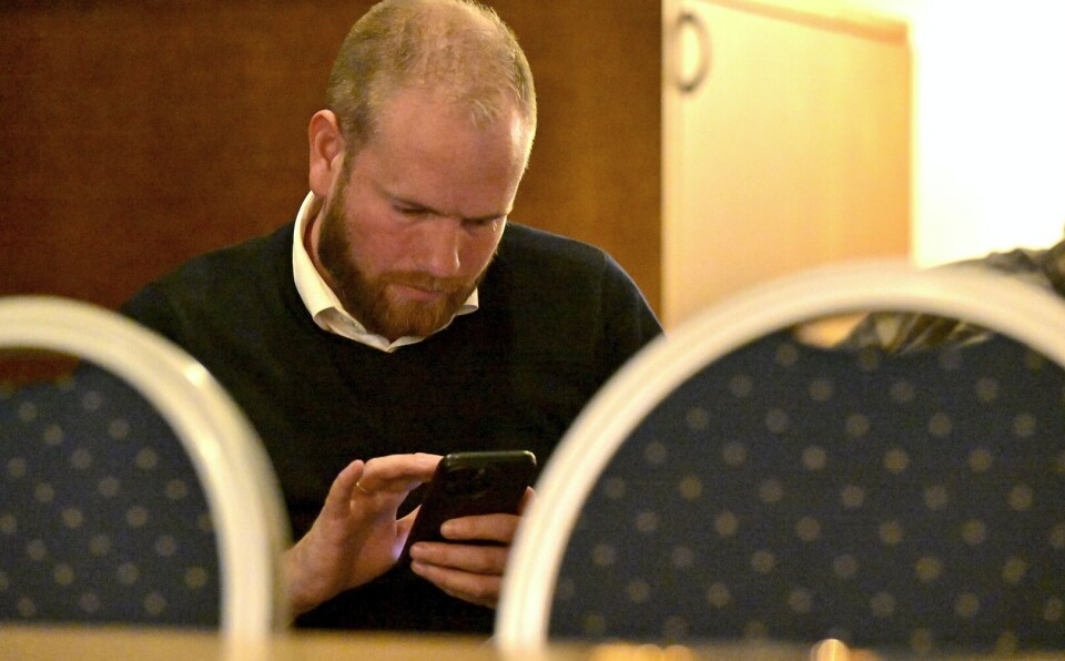 SPENT: Isak V. Busch, tredjekandidat for Arbeiderpartiet i Sør-Trøndelag, hadde nervene i høyspenn før tallene begynte å komme inn valgkvelden.