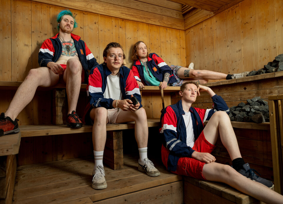 HEALTHY CHOICES: Med Jonas Jansen Ramsfjell, Hallvard Løberg Näsvall, Steffen Lilleevjen og Øyvind Gravvik Hånes.