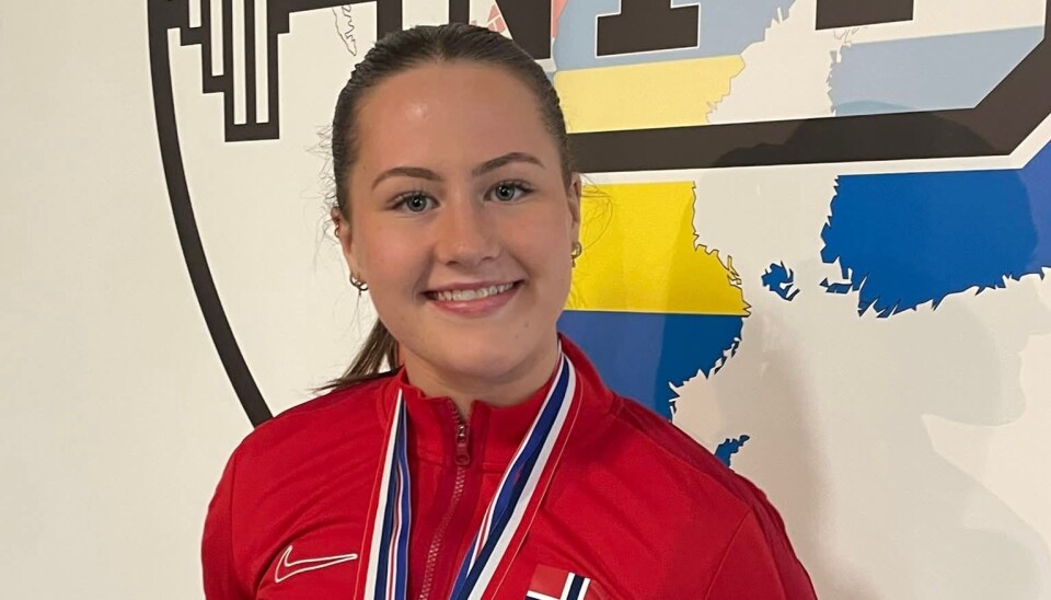 MESTER TROSS SKADE: Anja Wiggen Skancke ble nordisk mester i sin klasse under mesterskapet i benkpress og markløft på Island i helga.