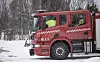 Brannbil vinter Rørosregionen brann og redning
